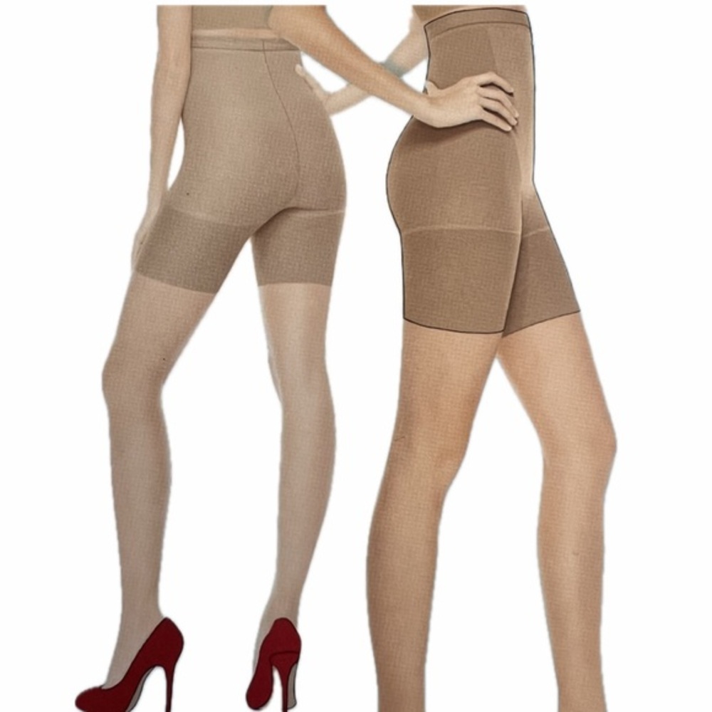 Assets by Spanx Super Control High Waist Mid Thigh Shapewear Shorts size 7